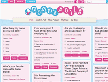 Tablet Screenshot of mommypolls.com